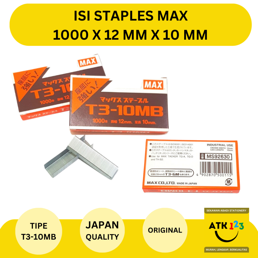 

Staples / Isi Jepretan Merk Max No. T3-10MB