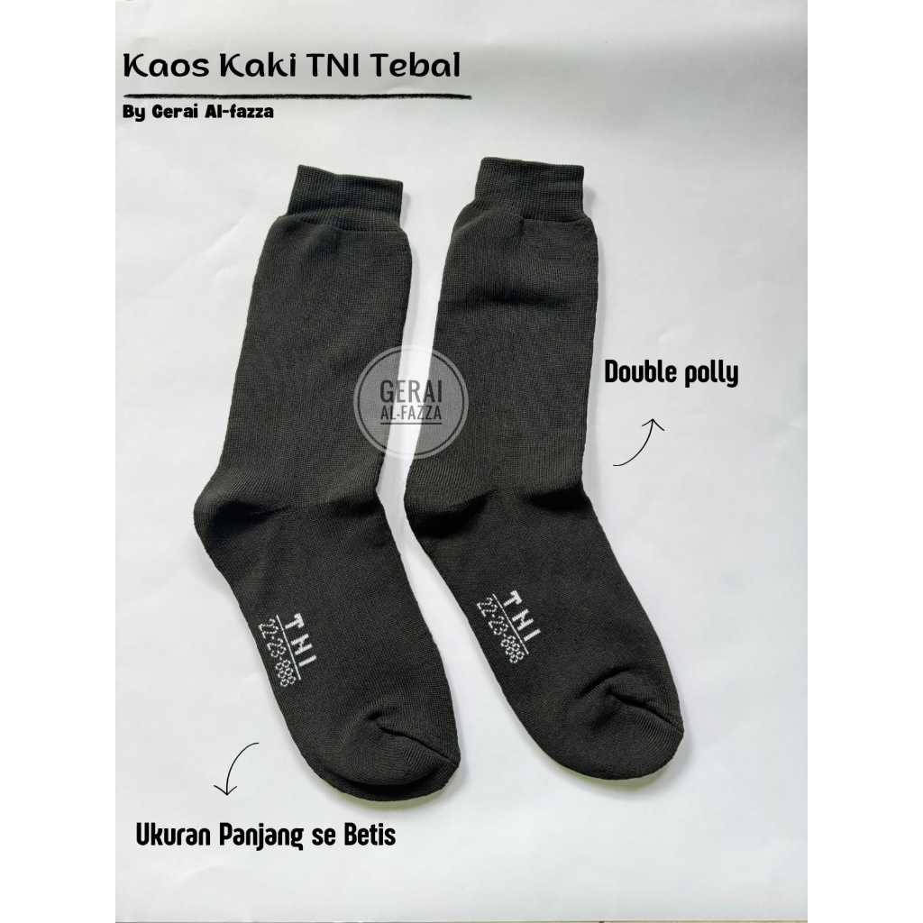Lusinan Kaos kaki TNI pdl TEBAL / kaos kaki TNI TEBAL