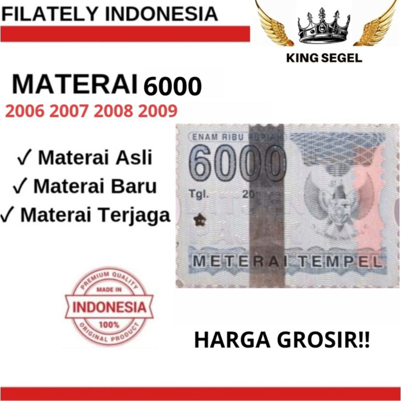 

MATERAI 6000 TAHUN 2006 2007 2008 2009 (NEW)