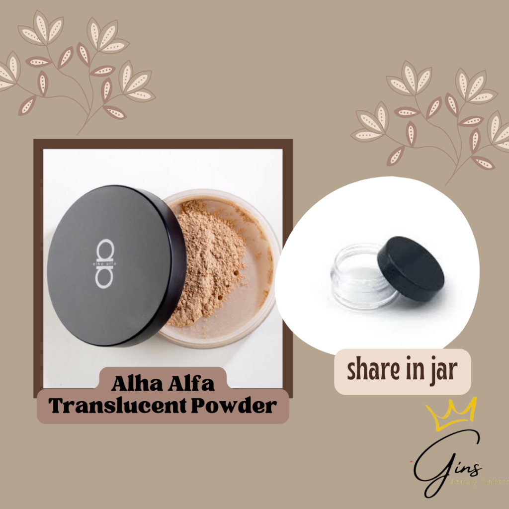 Alha Alfa Translucent Powder share in jar