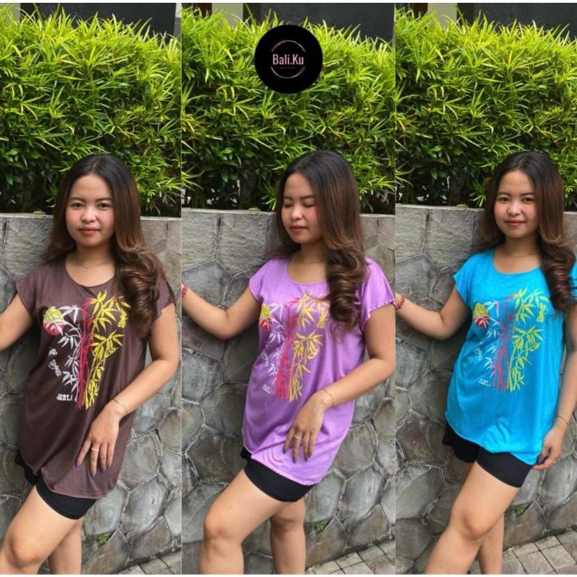 Baju Atasan Kaos Bambu Bali L Kain Halus