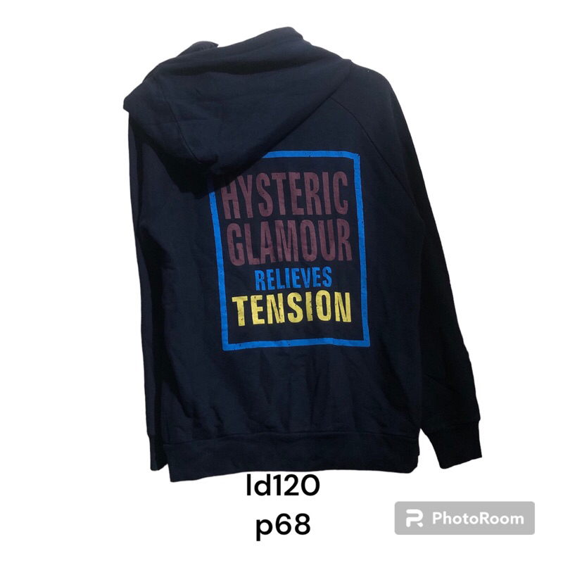 Hoodie zip fashion hysteric glamour