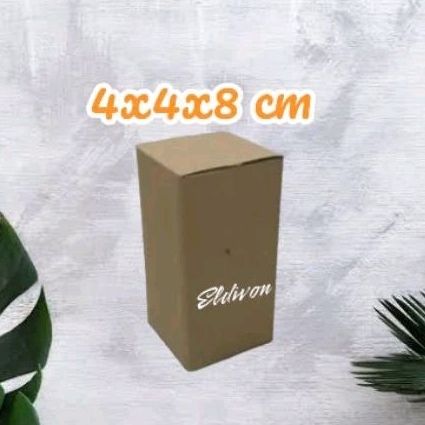 

Kardus box kecil 4x4x8 cm dus packaging online shop