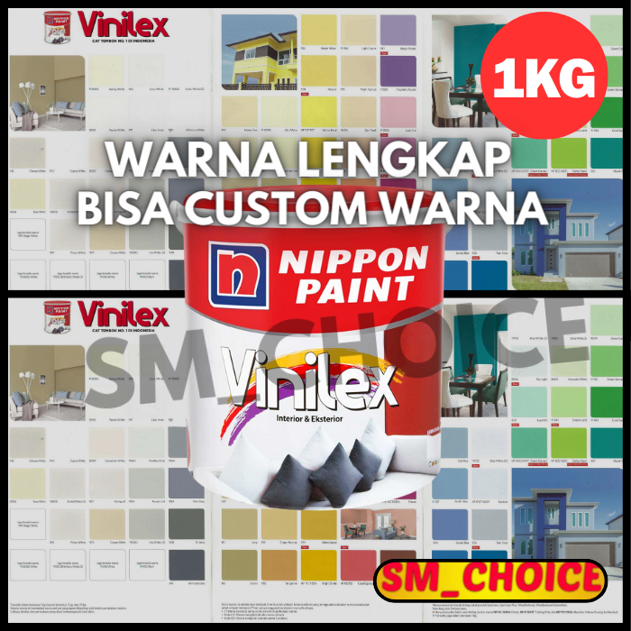 [PART 1] VINILEX 1 KG NIPPON PAINT CAT TEMBOK INTERIOR & EKSTERIOR CAT NIPPON VINILEX PRO 5000