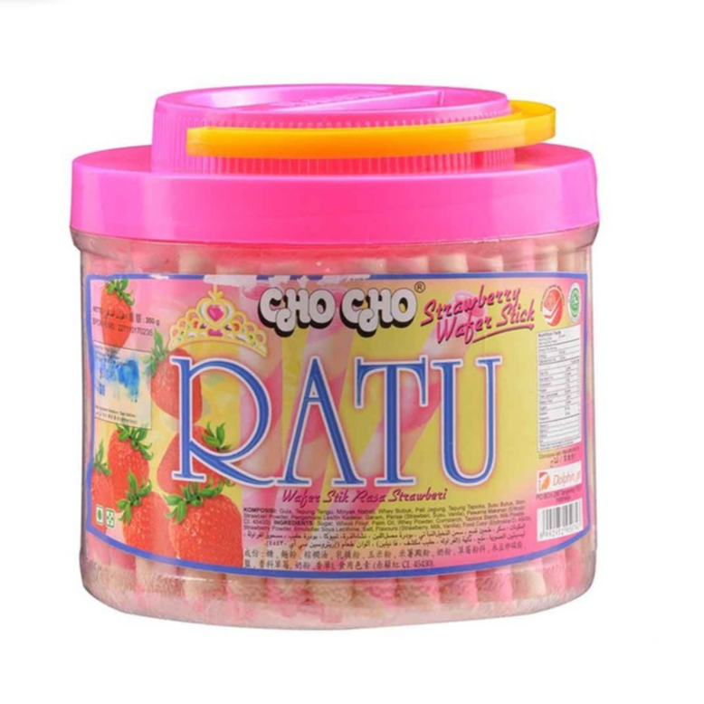 

Cho Cho RATU Wafer Roll Rasa Strawberry 320 Gr