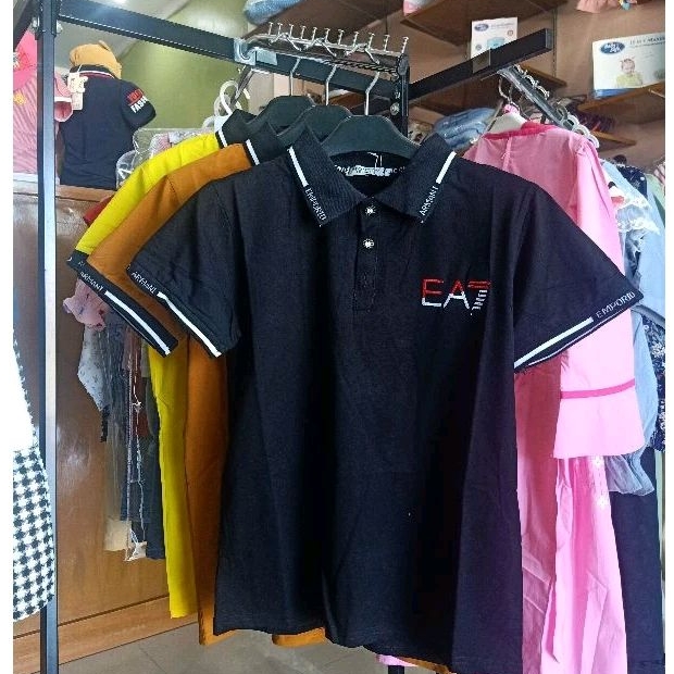 kaos polo anak laki EA7 6 - 10 tahun