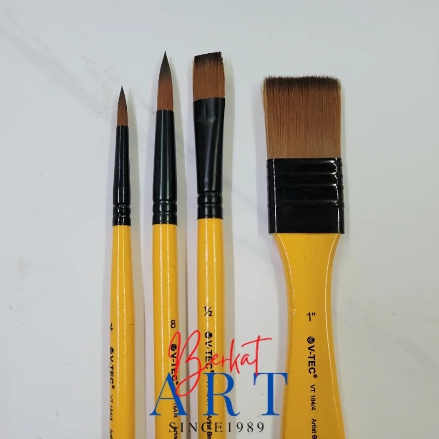 

el Keren VTEC Kuas Lukis Brush Set VT184 Kuas Lukis Set 4 EG8