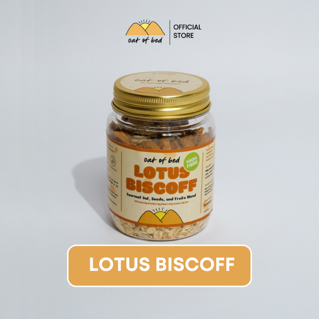 

Oat of Bed - Muesli Lotus Biscoff Ready to Go | Sereal Sarapan Sehat