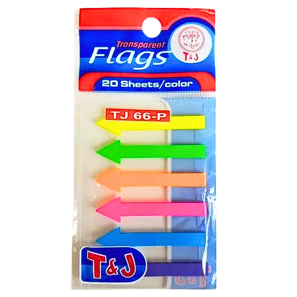 

Sticky Notes/Memo/Sign Here/ Labels FLAGS T&J TJ 66 - P (Panah) (0100542)