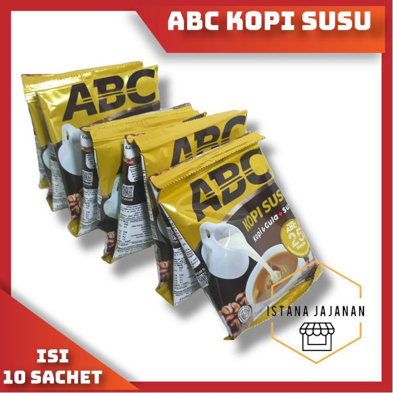 

Kopi Abc susu ( 1 renceng isi 10 sachet )