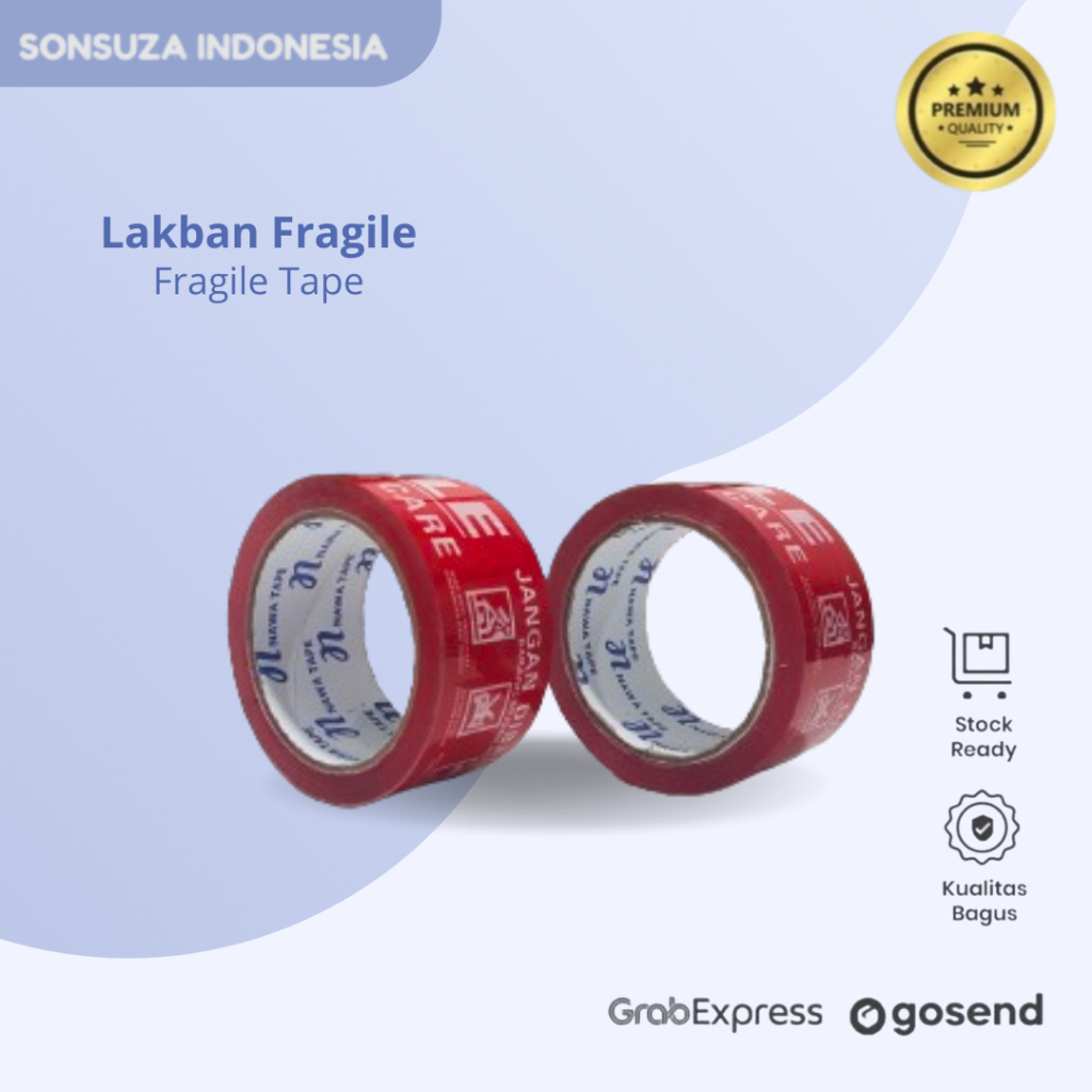 

Lakban Fragile 100 Yard X 45mm Lakban Merah Jangan Di Banting