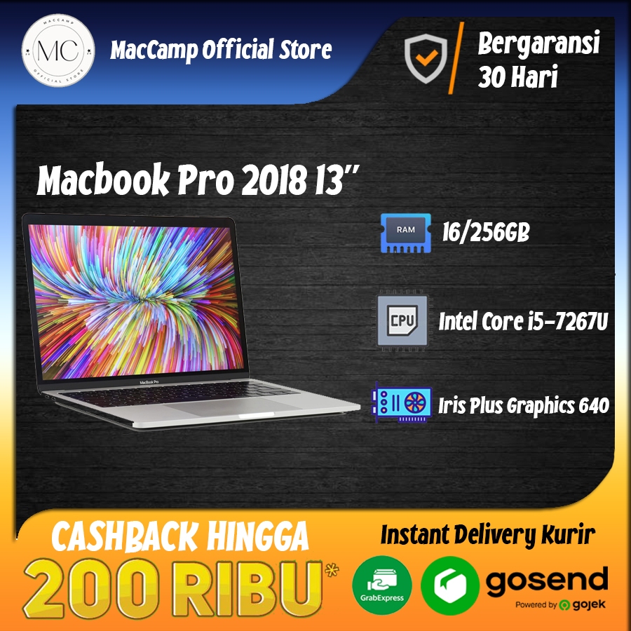 Macbook Pro 13" 2017 / Macbook Pro 2018 / Macbook Pro 2019 2nd GARANSI