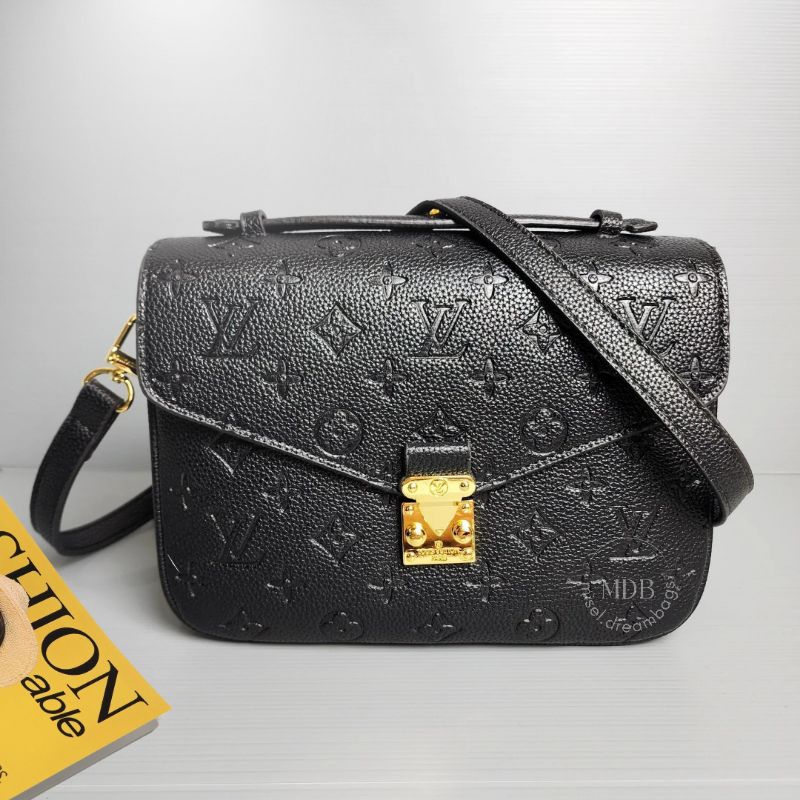 TAS LV SLINGBAG HANDBAG METIS  POCHETE MONOGRAM HITAM