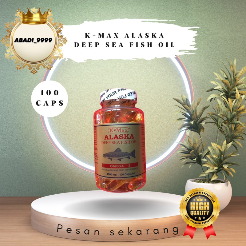 K-Max Alaska Deep Sea FISH Oil (Tutup Putih)
