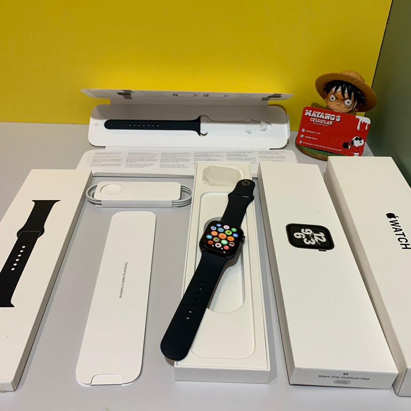 Apple Watch SE 1 44mm Second Fullset Original Mulus