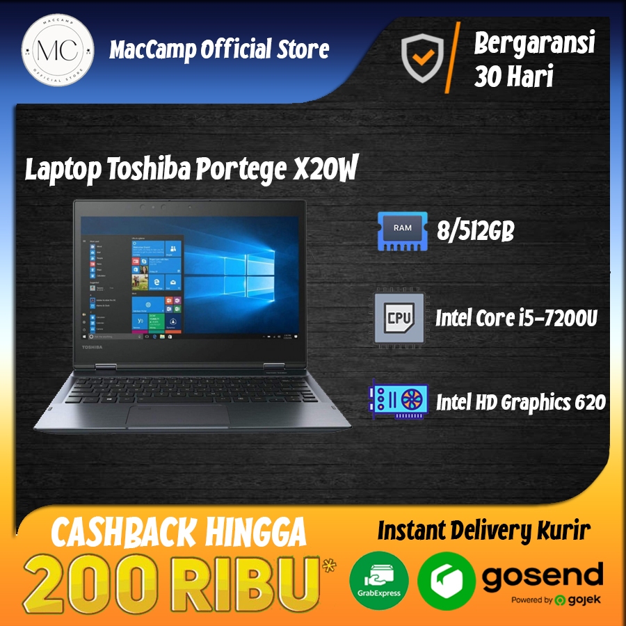 TOSHIBA PORTEGE R30-A / PORTEGE R830 / PORTEGE X20W-D - 2nd BERGARANSI