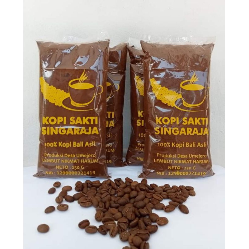 

Kopi Bubuk Bali Asli 250 Gram cap Kopi Sakti Singaraja