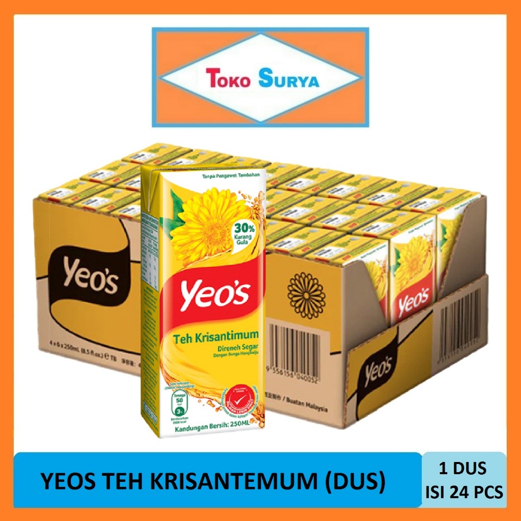 

Yeos Minuman Rasa Bunga Krisantemum 24 Pcs x 250 Ml