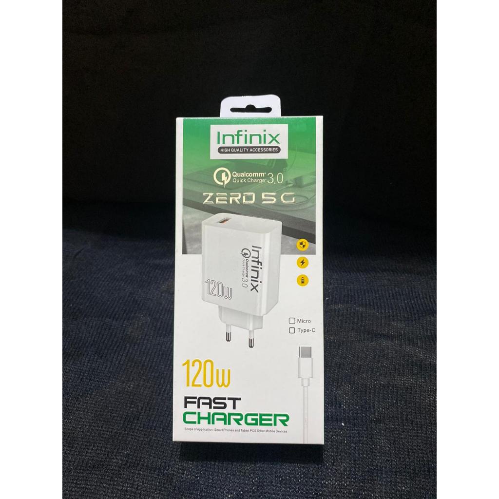 CHARGER INFINIK ORI 120W FAST CHARGER QUALCOMM 3.0 ZERO 5G