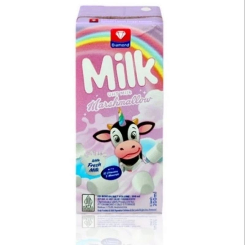 

UHT susu diamond rasa marshmallow 200ml