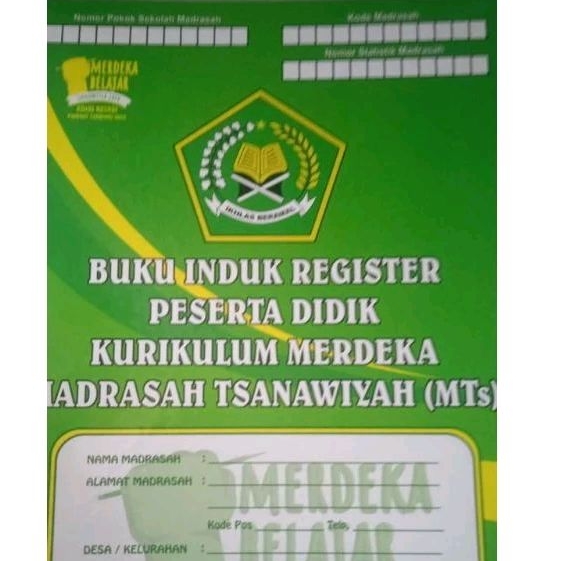 

BUKU INDUK REGISTER MTS KURIKULUM MERDEKA