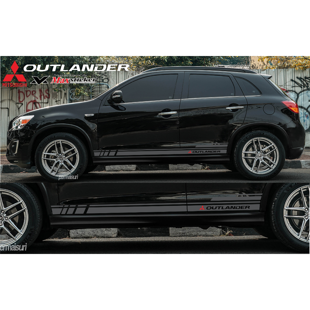 Sticker MOBIL Outlander Striping Samping Mitsubishi OUTLANDER