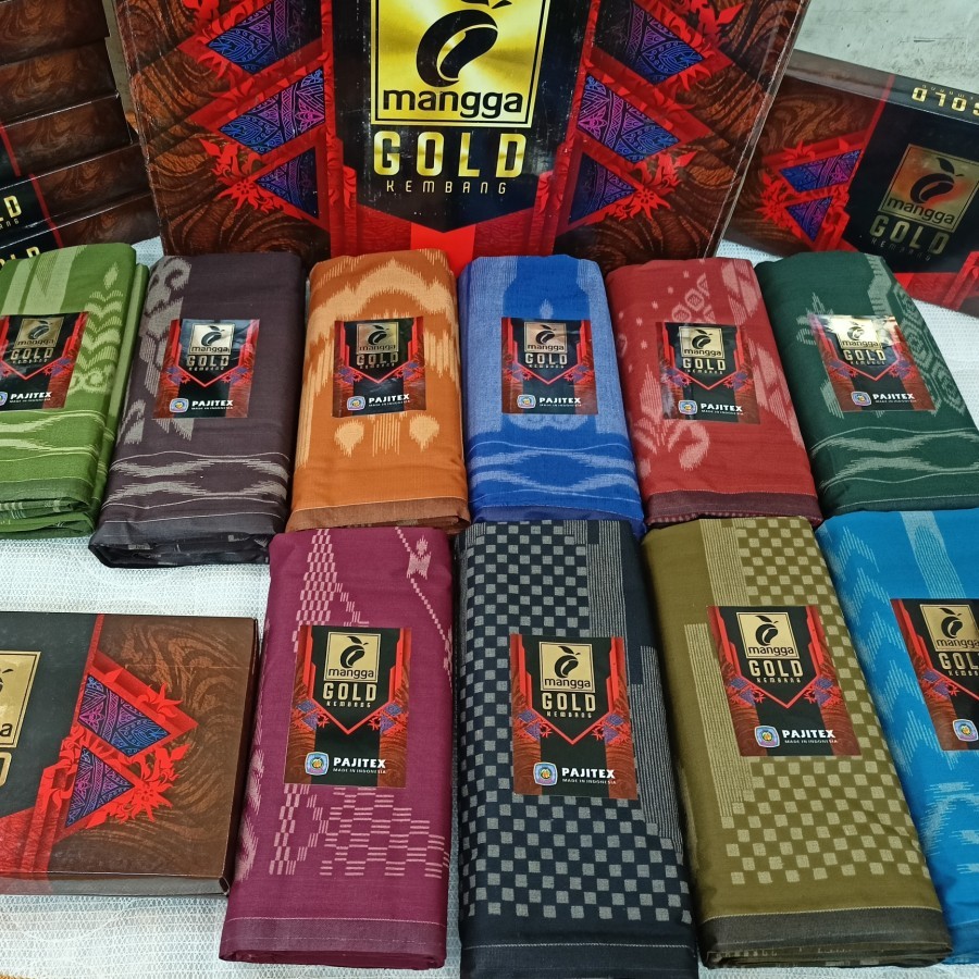 SARUNG MANGGA GOLD KEMBANG DEWASA pajitex