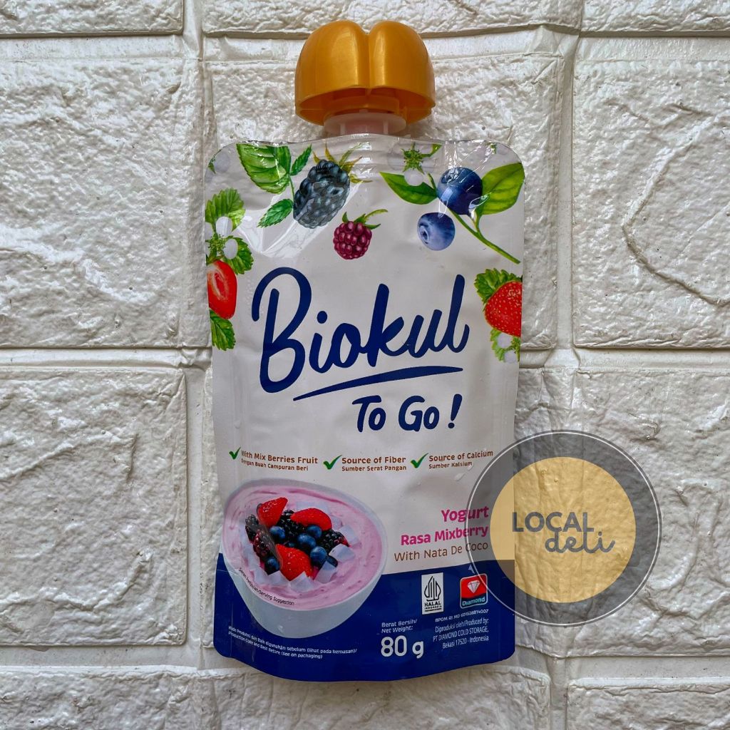 

Biokul Yoghurt To Go Mixberry 80gr / Yogurt Biokul To go 80gr Rasa Mixberi