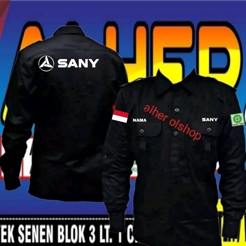 kemeja Sany baju Sany seragam Sany Pdh Sany Pdl Sany kemeja kerja sany baju kerja sany seragam kerja