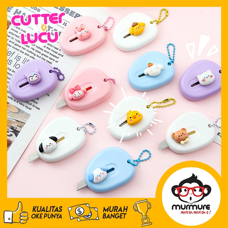 

MURMURE.ID | GANTUNGAN PISAU CUTTER MINI KARAKTER MELODY KUROMI
