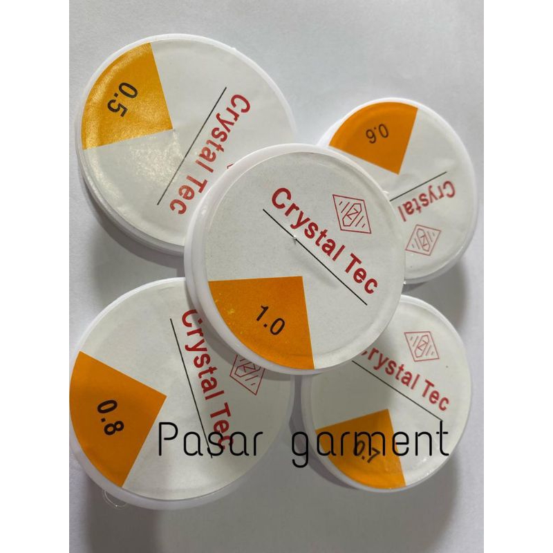 Senar Elastis Crystal Tec Hitam & Putih