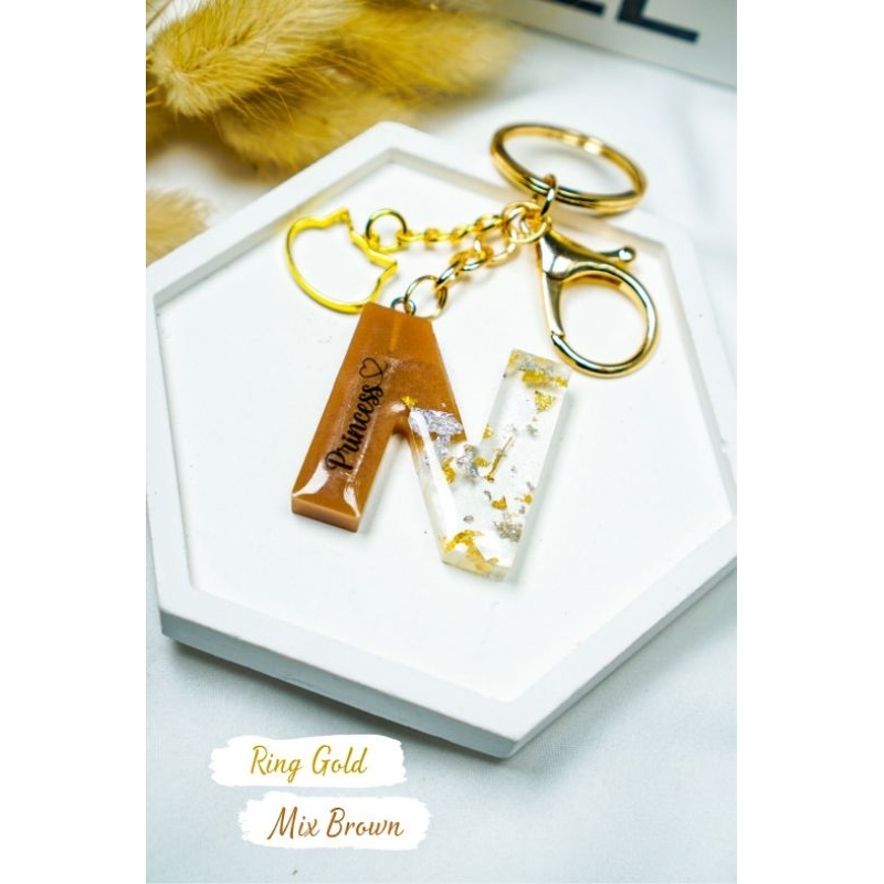 Gantungan Kunci Ring Gold Premium