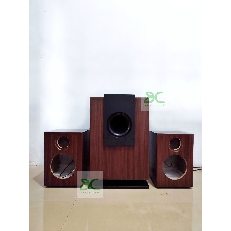 Paket Box Speaker System 2.1 - 6 Inch Subwoofer + 4 inch vocal