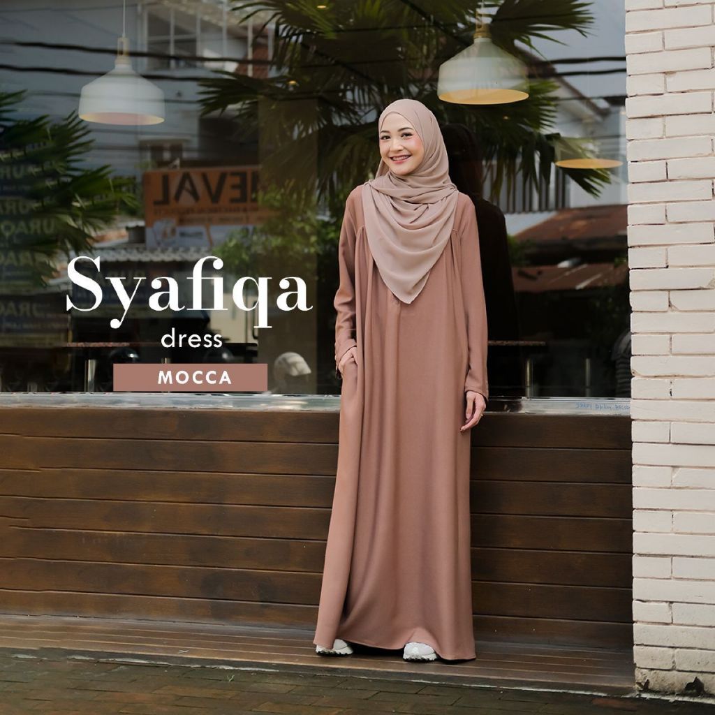 NAISHA OFFICIAL - Syafiqa Dress | Gamis Basic | Dress Daily-4