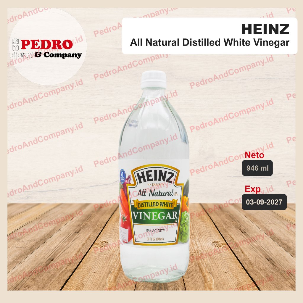 

Heinz - Distilled white vinegar/ cuka putih 946 ml/ 32 oz