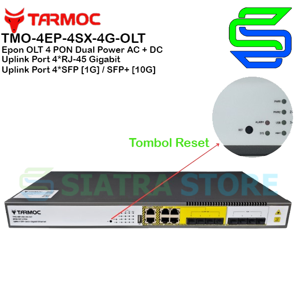 Tarmoc TMO-4EP-4SX-4G-OLT | OLT EPON 4 PON ( Bukan OLT HSGQ E04R 4 PON )