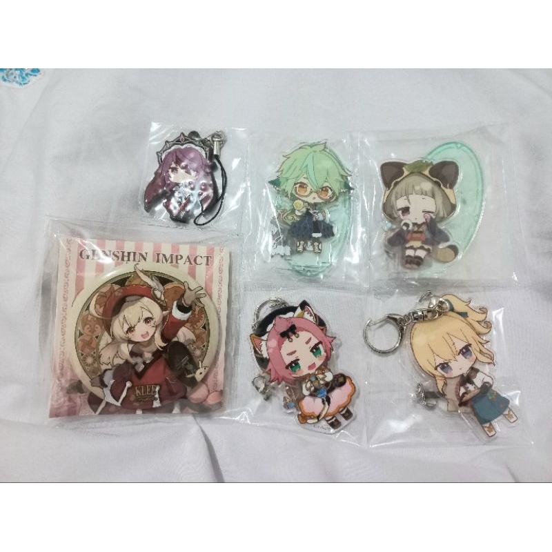 Genshin Impact Sweet Paradise Suipara Acrylic Stand Keychain Badge - Sucrose Sayu Diona Jean Klee Ro