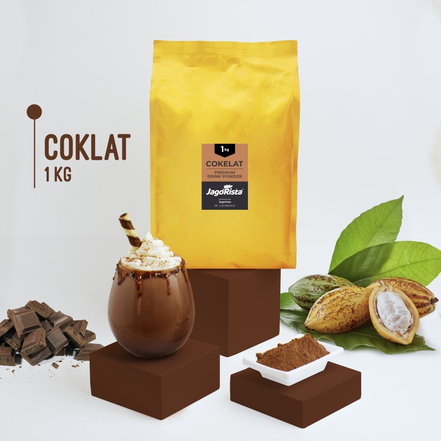 

Bubuk minuman rasa PREMIUM Cokelat caramel 1kg bubuk minuman tanpa gula