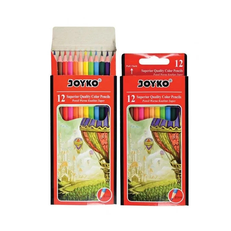 

Pensil Warna / Superior Quality Color Panjang 12 Warna - Joyko CP-100 MURAH