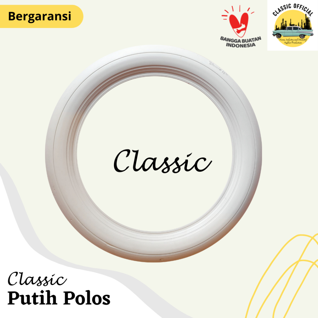 Lisban mobil whitewall lis ban white wall ring R12, R13, R14 LIS BAN CLASSIC 1 set isi 4 lembar