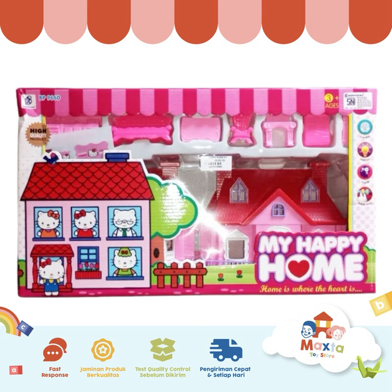 Mainan Anak Rumah Rumahan Hello Kitty / Hello Kitty My Happy Home