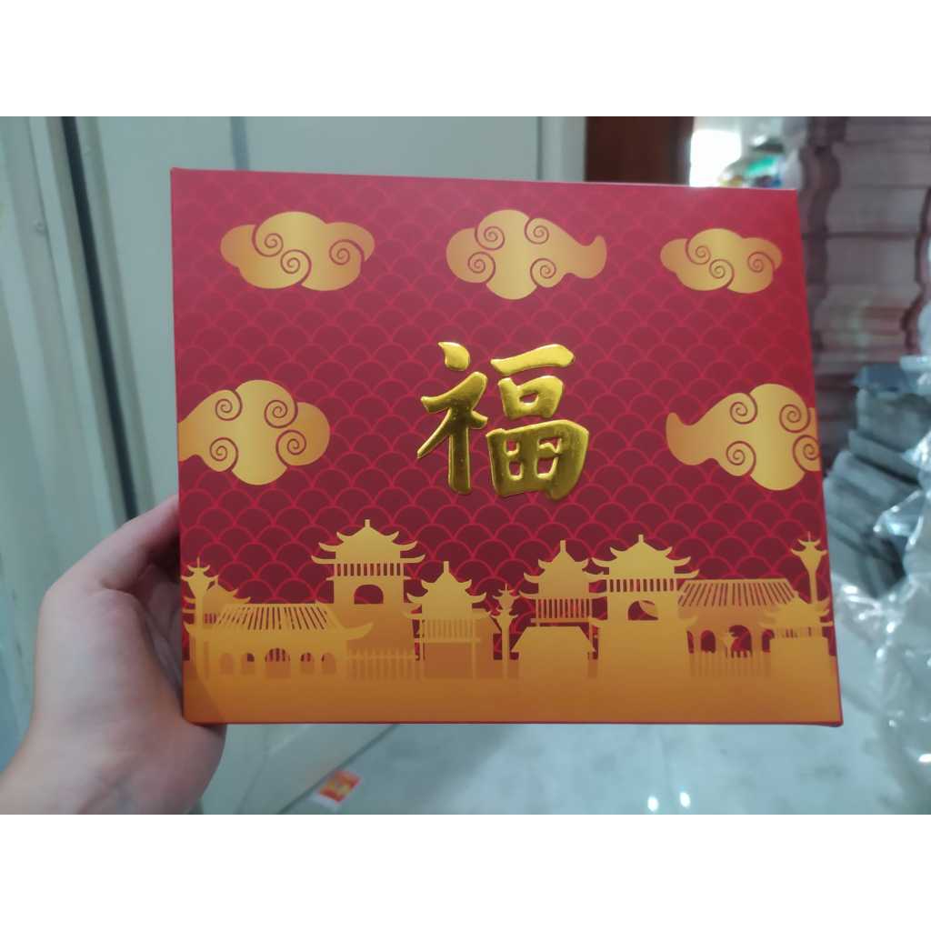 

(10 SET) BOX HAMPERS SINCIA / BOX PACKAGING / KOTAK KUE IMLEK / CHINESE NEW YEAR