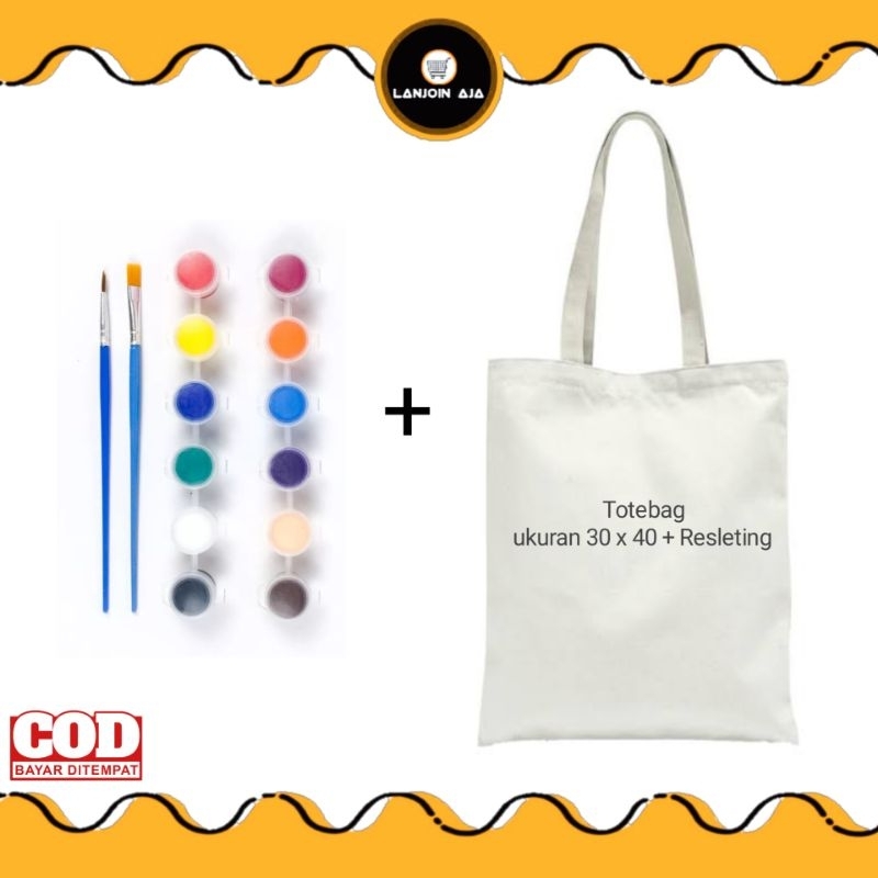 

Set Melukis Totebag / Totebag Paint Kit / Menggambar di tas canvas