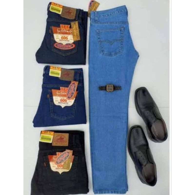 LEA 606 CELANA JEANS PANJANG PRIA MODEL STANDART/REGULER FIT  ORIGINAL 100%