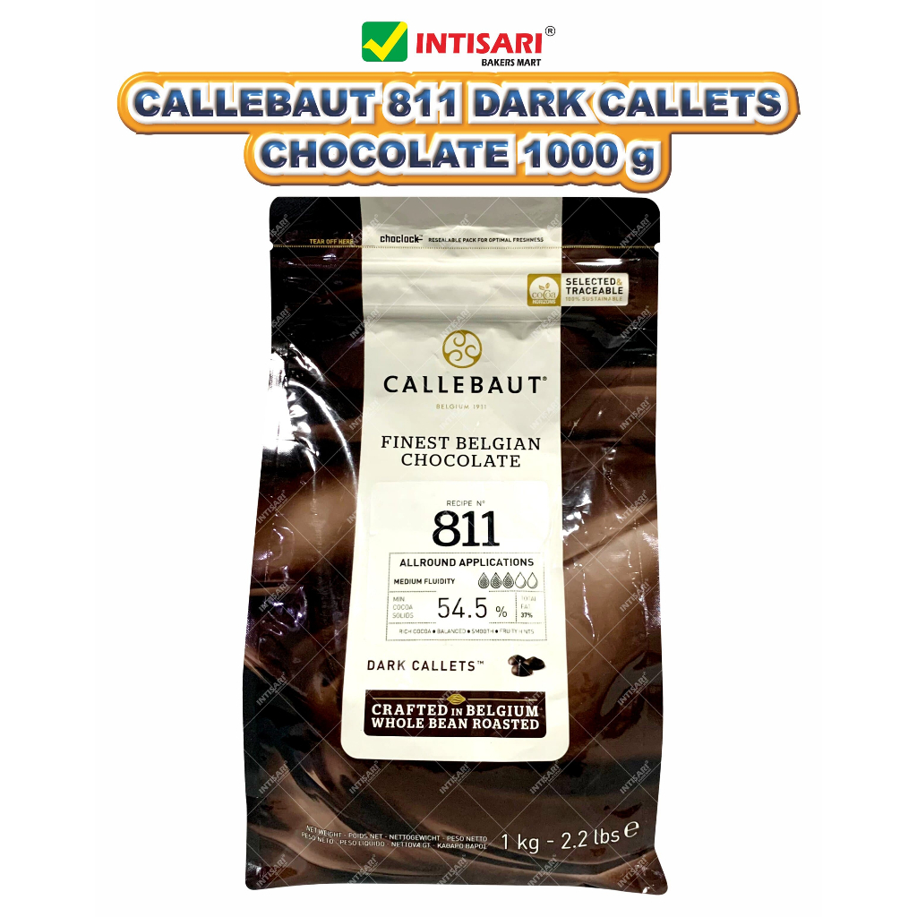 

CALLEBAUT 811 DARK CALLETS CHOCOLATE 1000 G