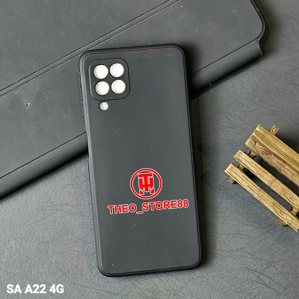SAMSUNG A22 4G CASE MACARON BLACK SOFT CASE BLACK PREMIUN SAMSUNG A22 4G