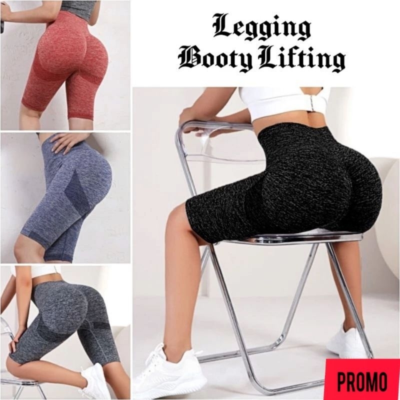 Celana Legging Booty Hip Wanita/Legging Short Biker Push Up Booty Hip Wanita