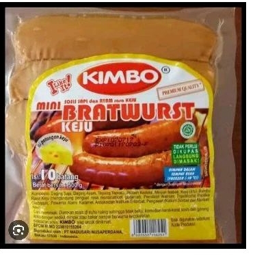 

Kimbo Sosis Bratwurst Keju | sosis bakar jumbo | frozen food