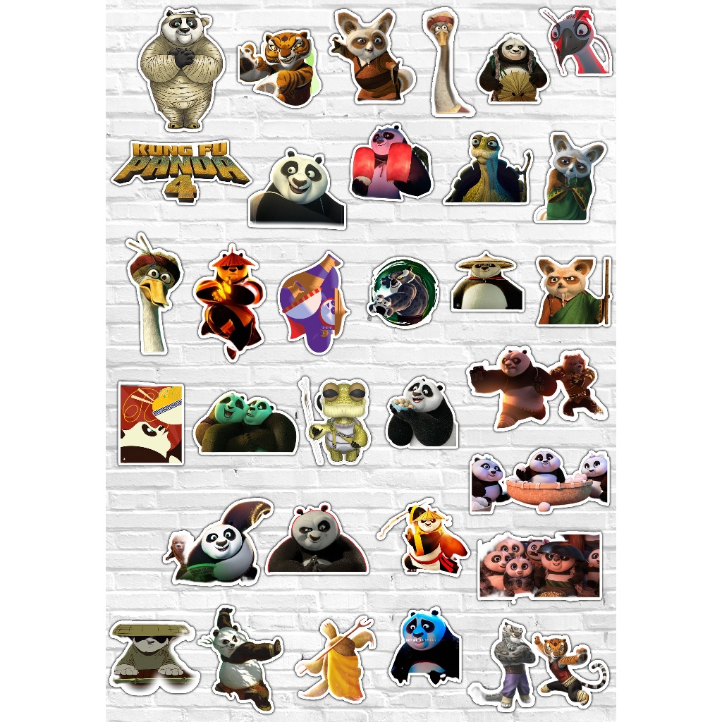 

Sticker Pack Kungfu Panda Series / Stiker Koper Tumbler Laptop Buku 01