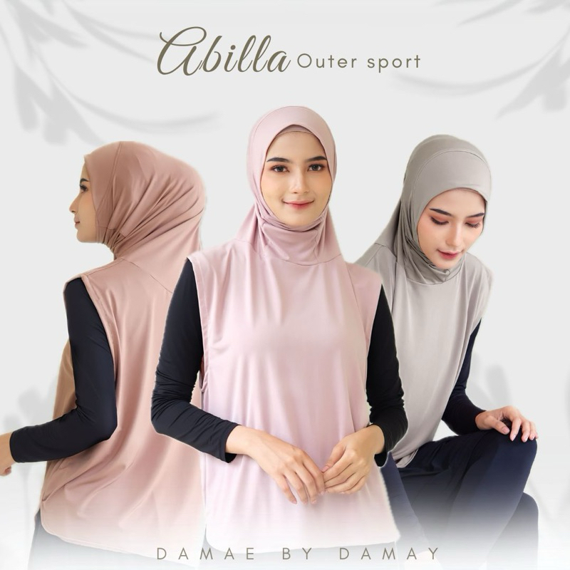 abilla outer sport/abila outer sport/baju olahraga hijab/hijab outer olahraga/baju poundfit